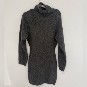 H&M Charcoal Fitted Knit Turtleneck Sweater Dress
Size S Minimalist Capsule